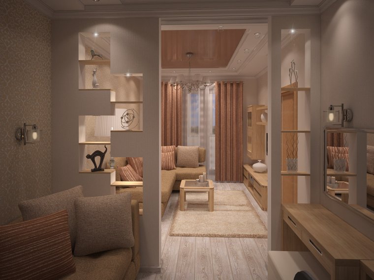 Колонны в интерьере