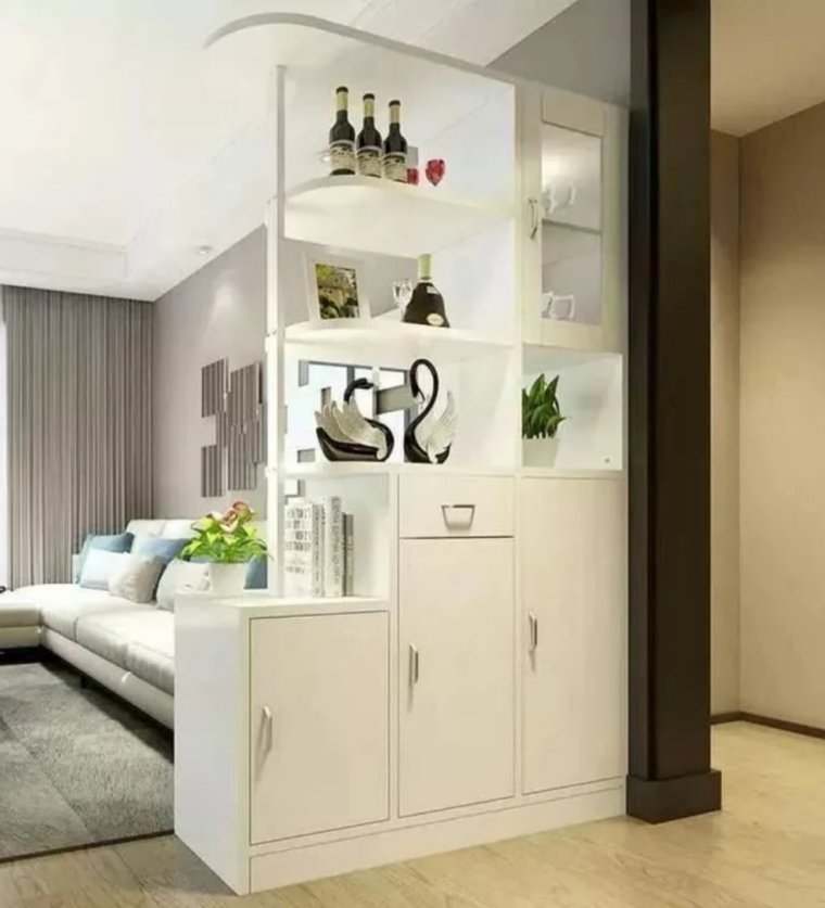 Шкаф-перегородка для зонирования комнаты