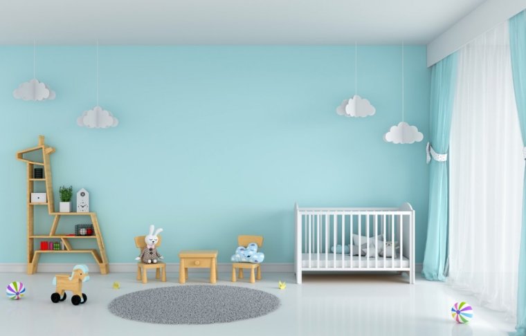 Стены в детской комнате
