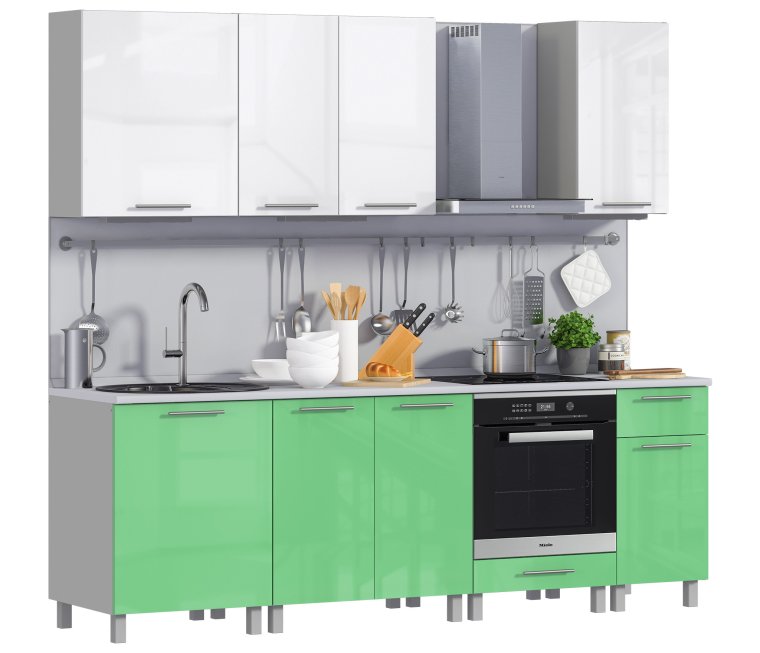 Кухонный гарнитур эвкалипт 2.0 м