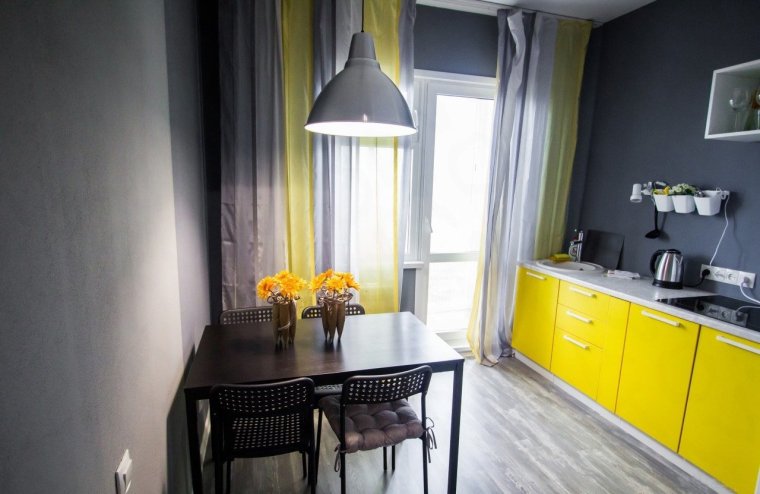 Поерашенные стены на кухни