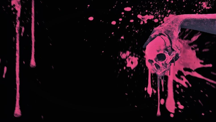 Капли крови на черном фоне