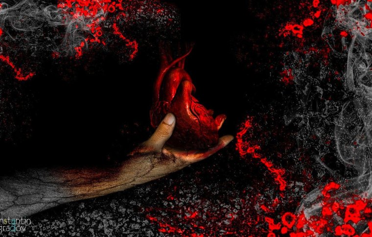 Темно-красный фон Кровавый