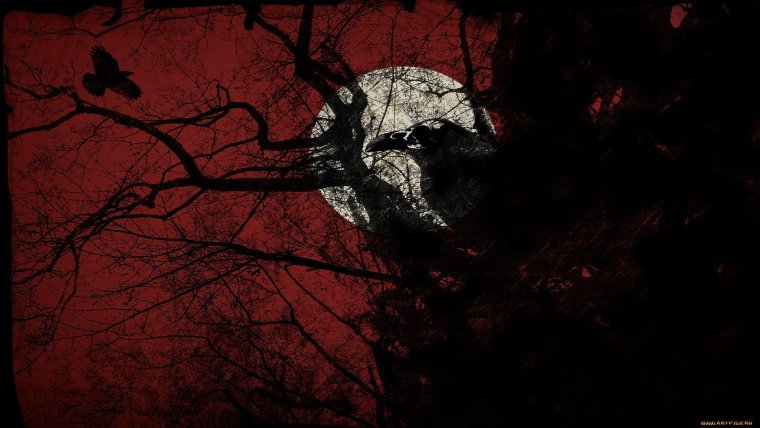 Пятна крови на черном фоне