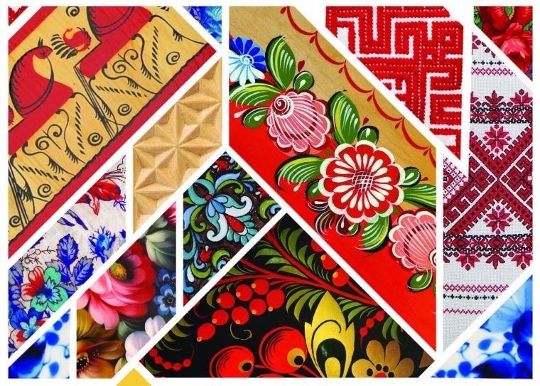 Коллаж народных промыслов