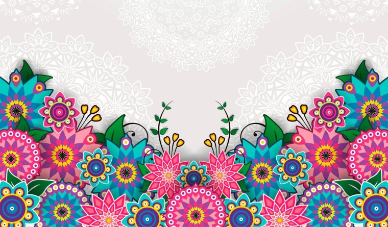 Векторный цветочный фон