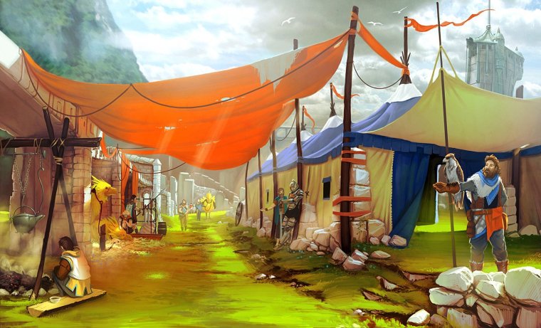 Восточный базар концепт арт