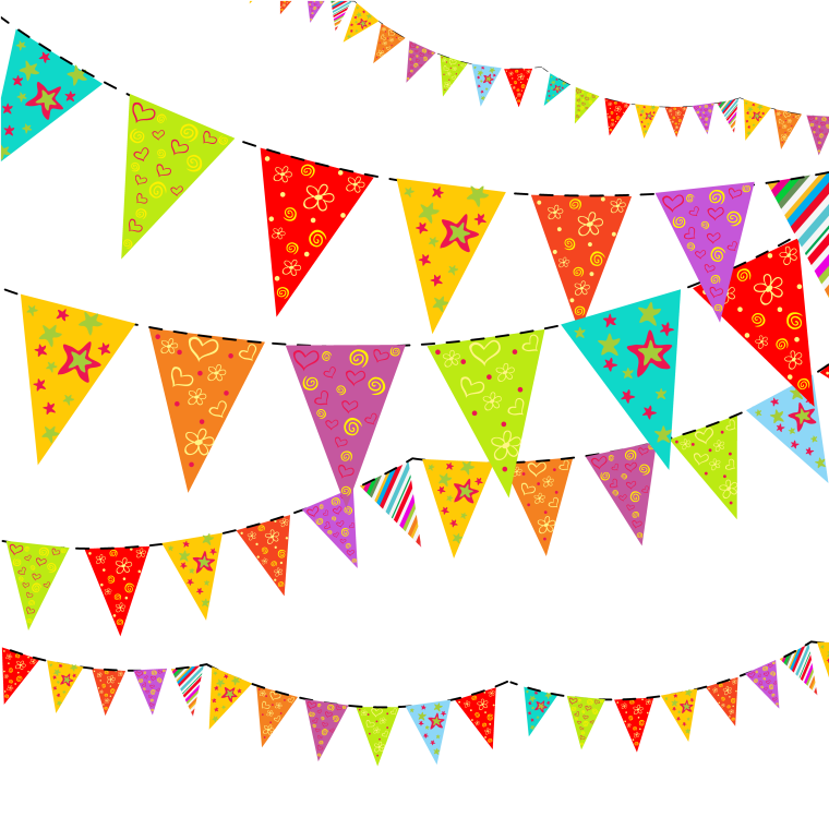 Яркие флажки