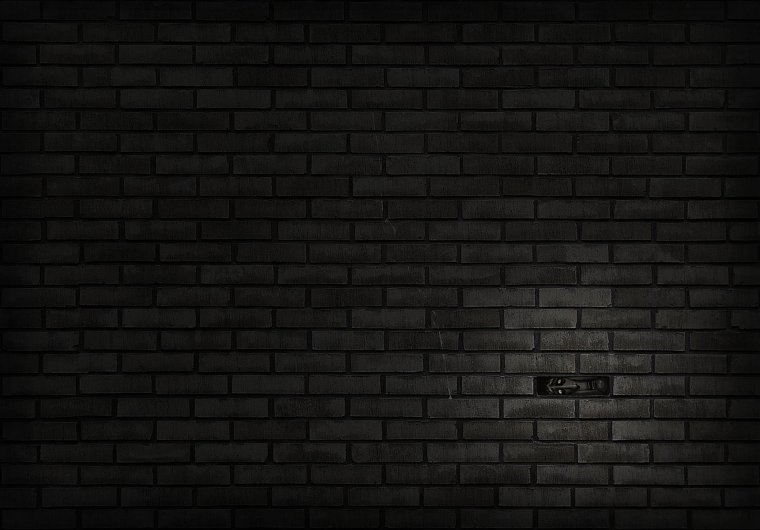 Черный кирпич стена