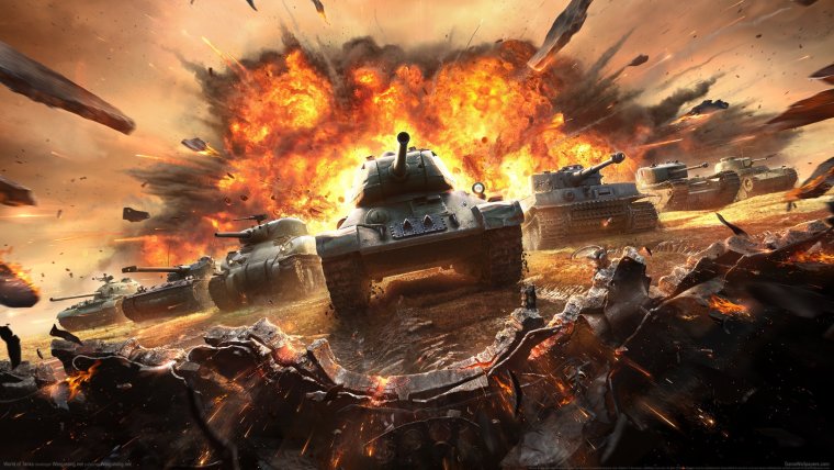 Танк в огне World of Tanks