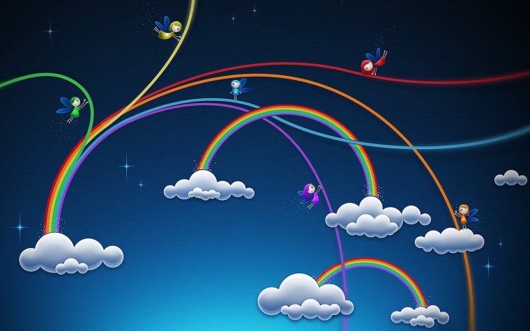 Картинки веселая Радуга