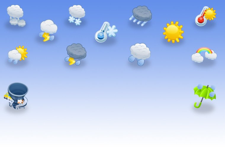 Прогноз погоды фон