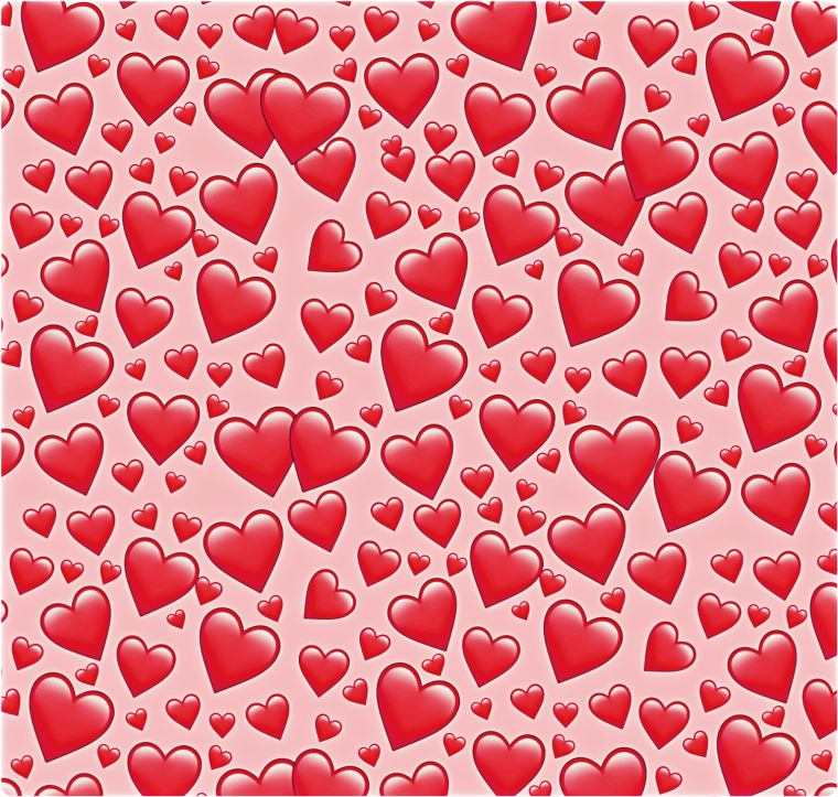 Много сердечек