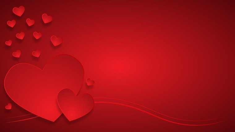 Красивый фон с сердечками