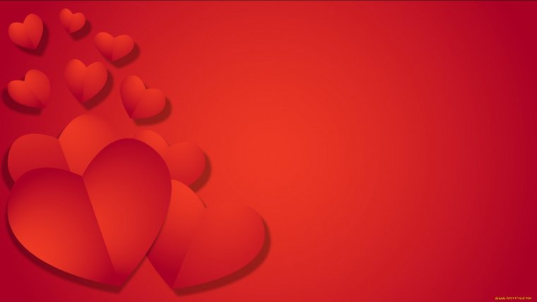 Сердце на Красном фоне