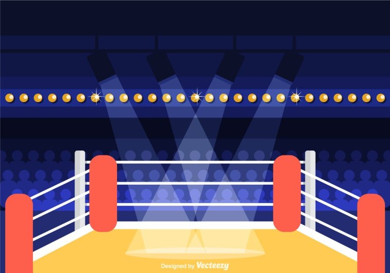 Боксерский ринг вектор
