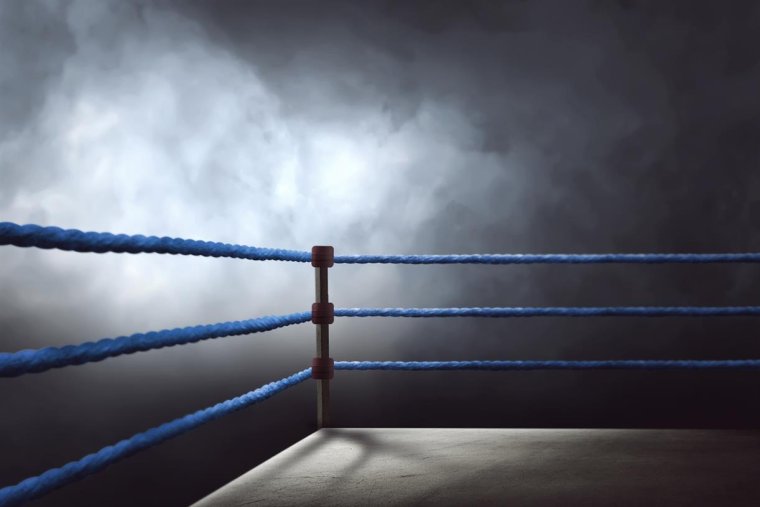 Канат в боксерском зале