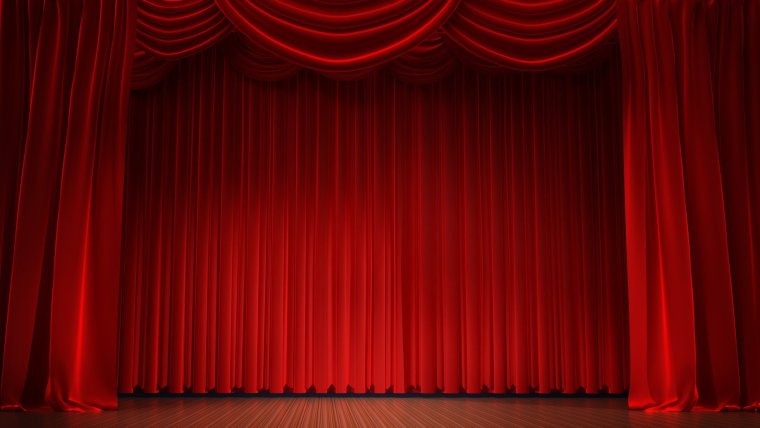 Театр сцена занавес
