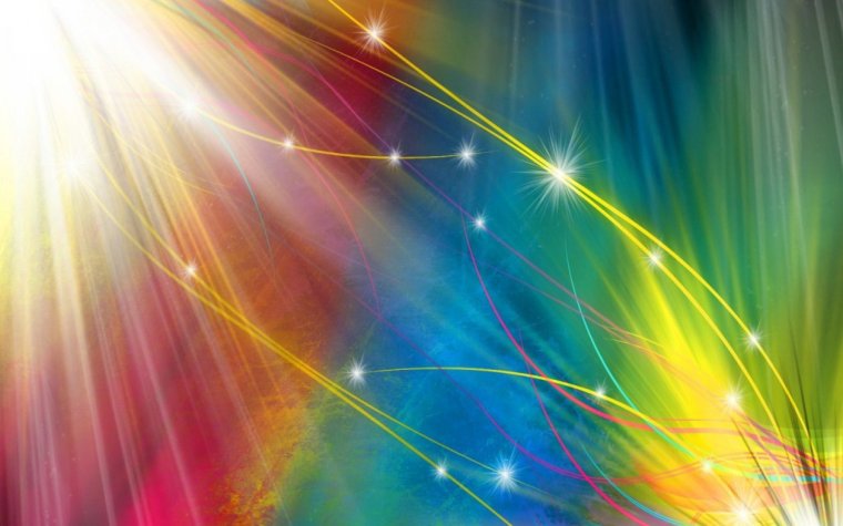 Разноцветные лучи
