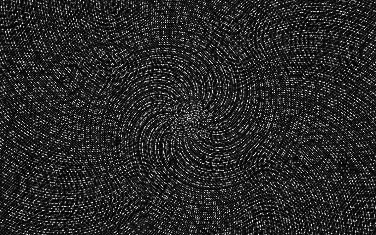 Спираль на черном фоне