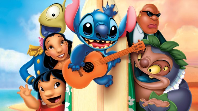 Wallpaper Stich e Lila 3d