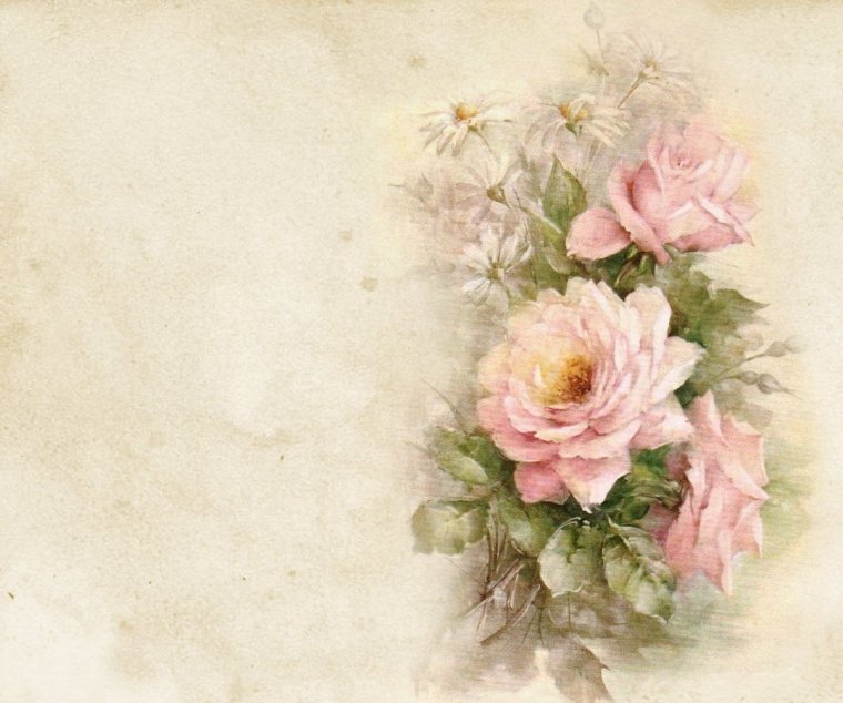Винтажные цветочные фоны