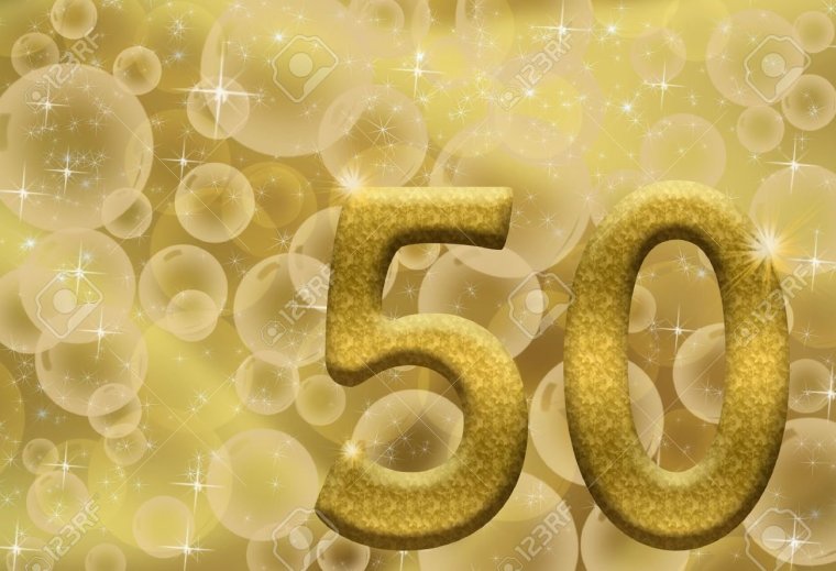 Красивый фон с юбилеем мужчине 50 лет