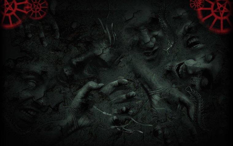 Жуткий фон для фотошопа