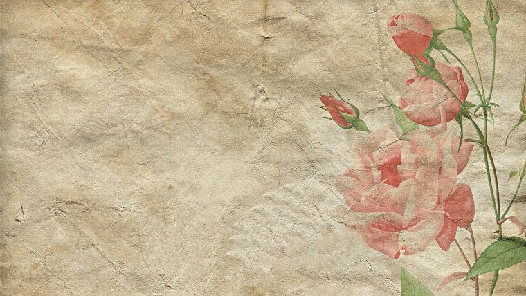 Старинный цветочный фон