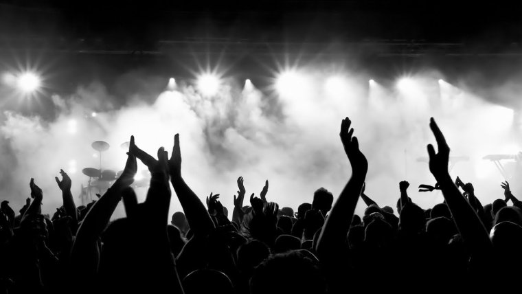 Фон люди на концерте