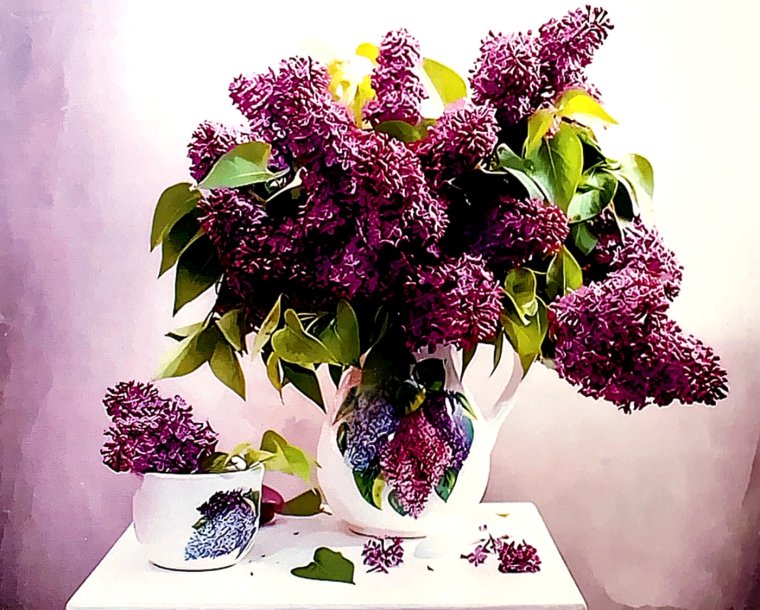 Шикарный букет сирени