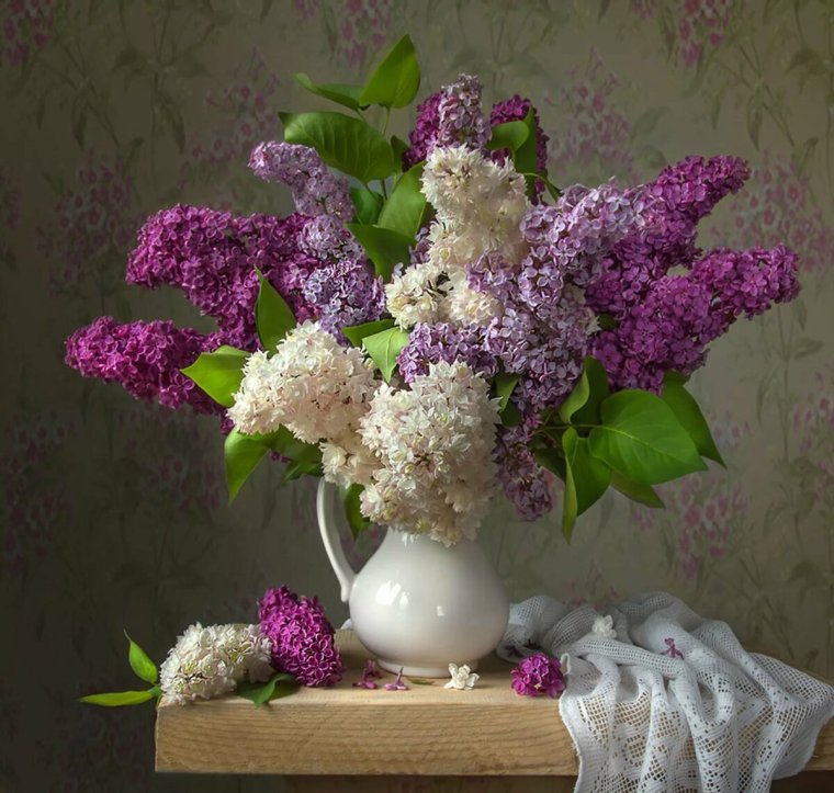 Сирень живопись Базанова Ольга