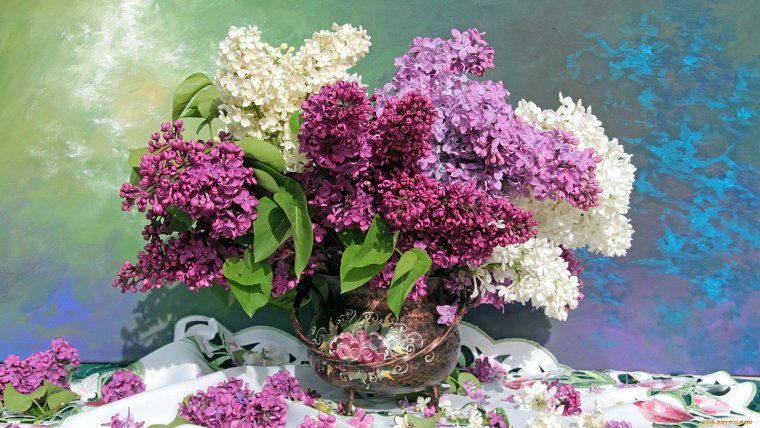 Ваза с сиренью