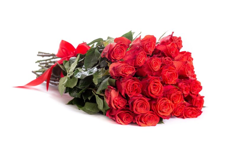 Вялый букет роз