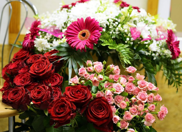 Цветы букеты шикарные