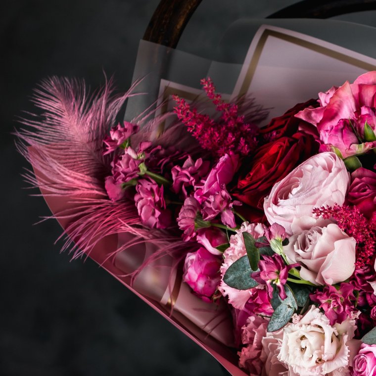 Огромный букет цветов