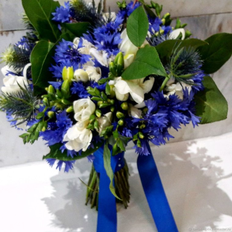 Букет Васильков в вазе