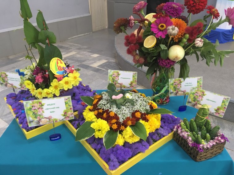 Осенний букет астры бархотки