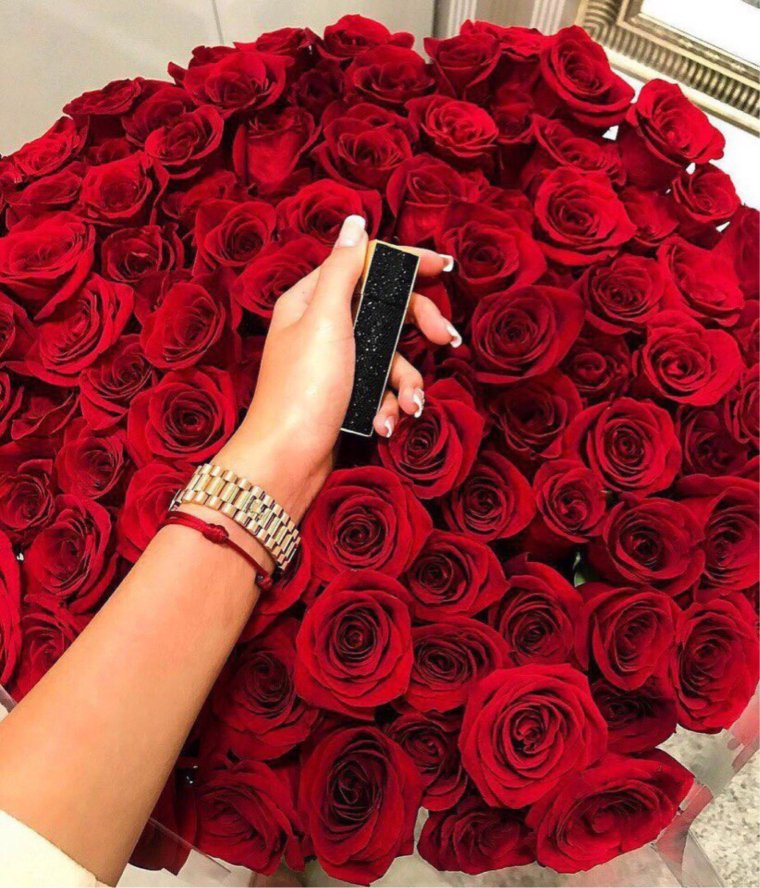 Шикарный букет в руках