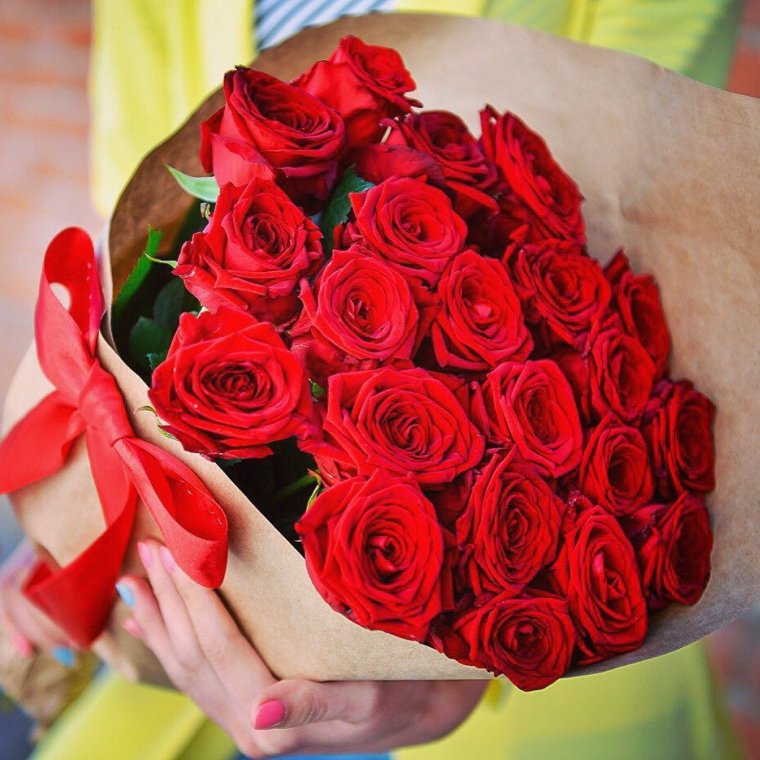 Шикарный букет в руках