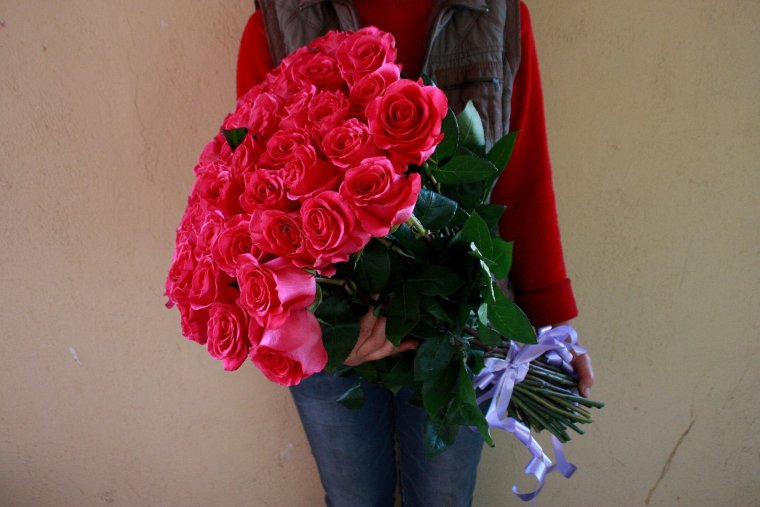 Букет из 51 розы (50 см)