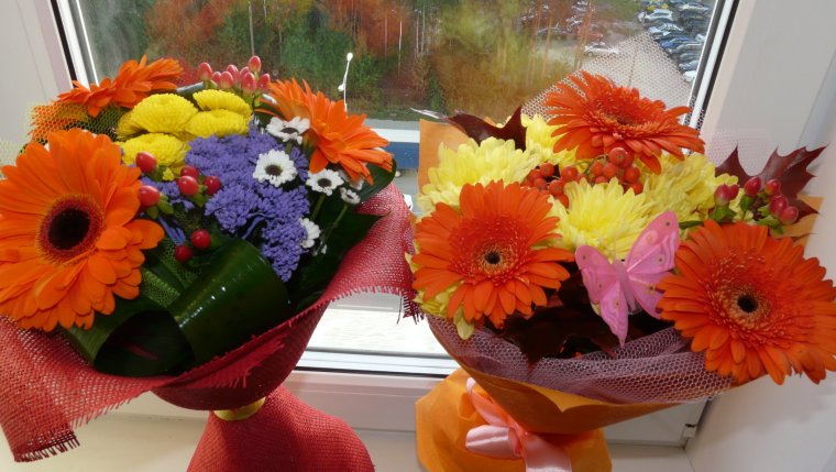 Красивые букеты на 1 сентября