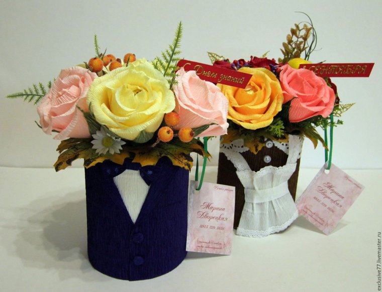 Стильный букет с герберой