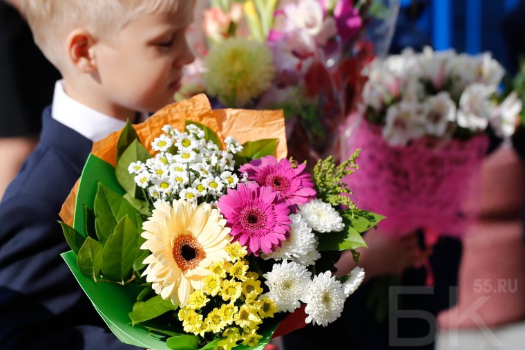 Стильный букет первоклассника