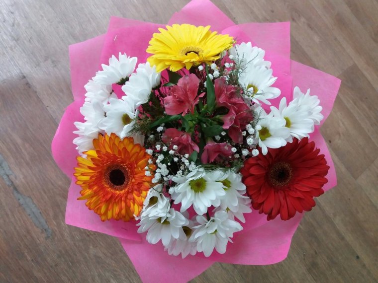 Стильные букеты для первоклашек