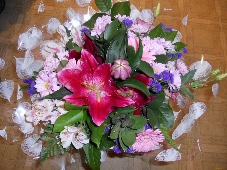 Букет домашних цветов