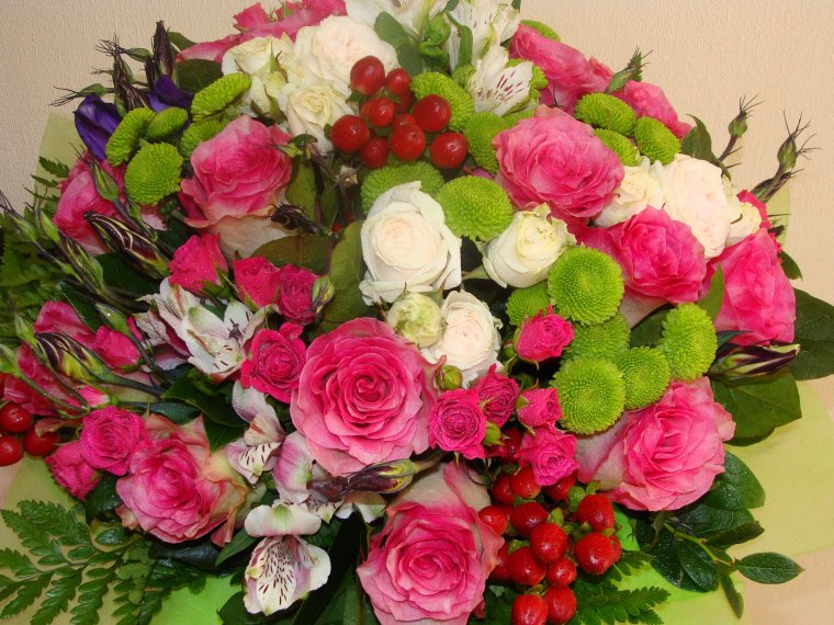 Красивые большие букеты цветов