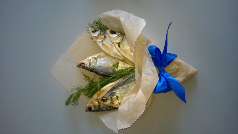 Букет из воблы