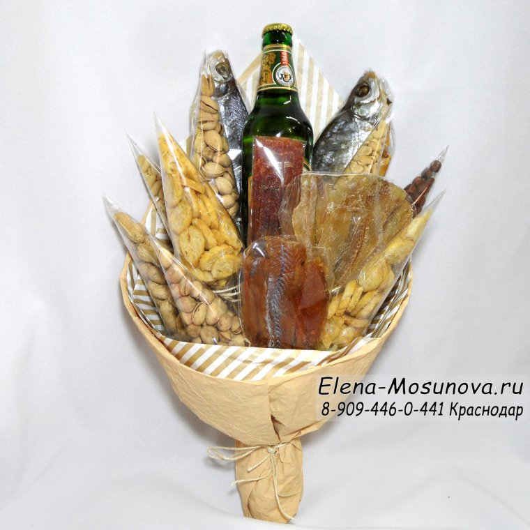Букет с пивом для мужчины