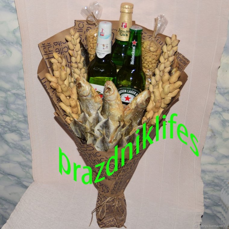 Букет из пива для мужчины